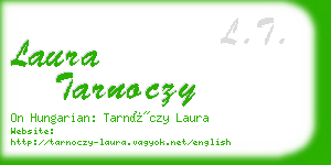 laura tarnoczy business card